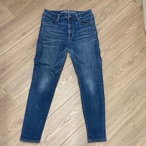 American Eagle Outfitters Women's Dark Blue Jeggings